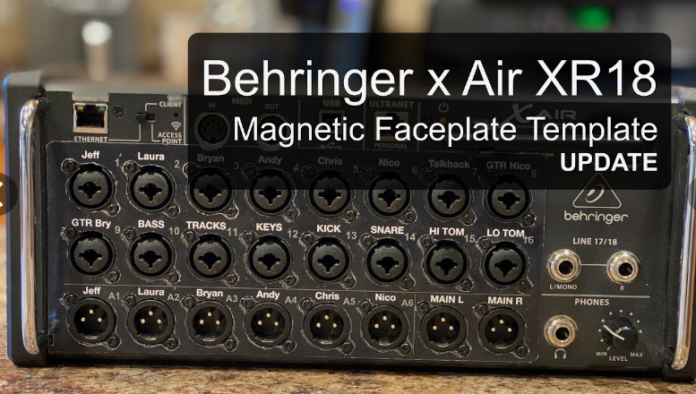 behringer rack ear for the xr16/xr18 3d print