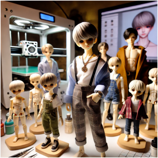 bjd 3d print files male cute