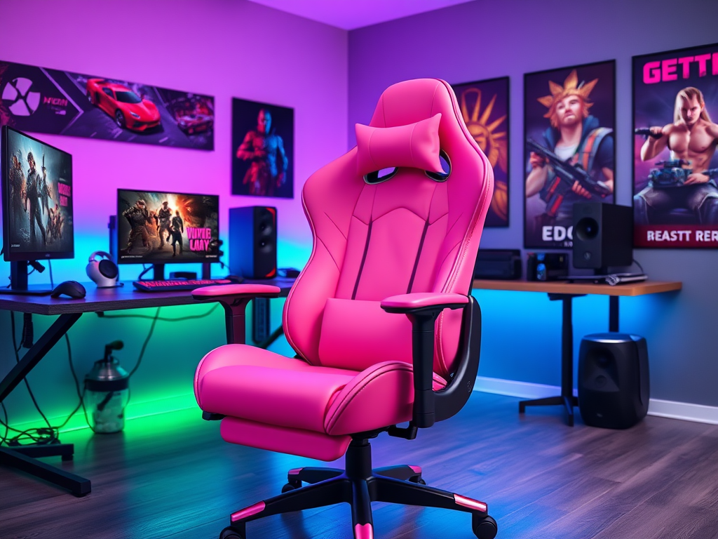 pink gaming chair